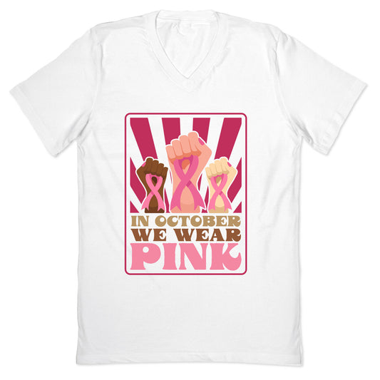 In October We Wear Pink V-Neck