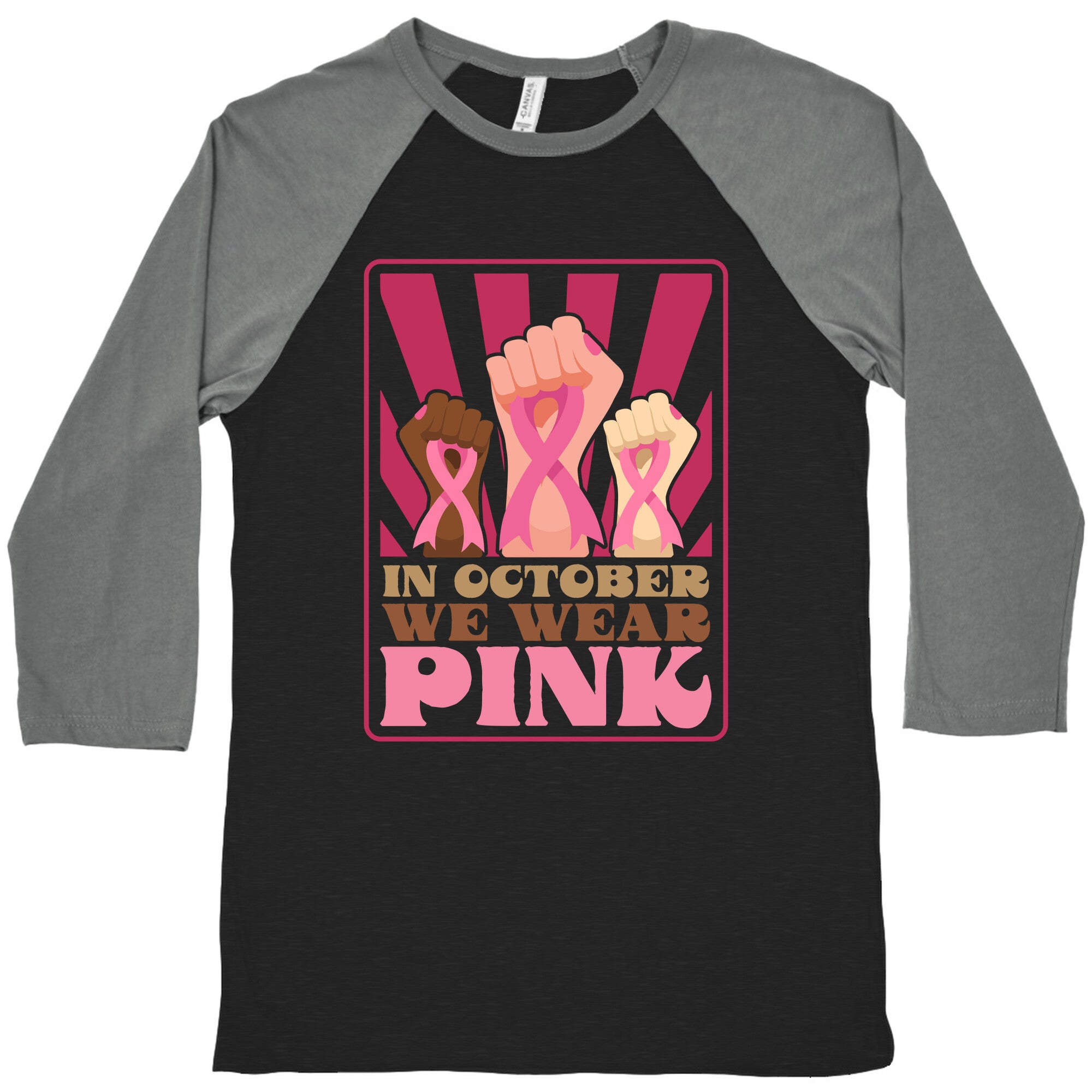 In October We Wear Pink Baseball Tee