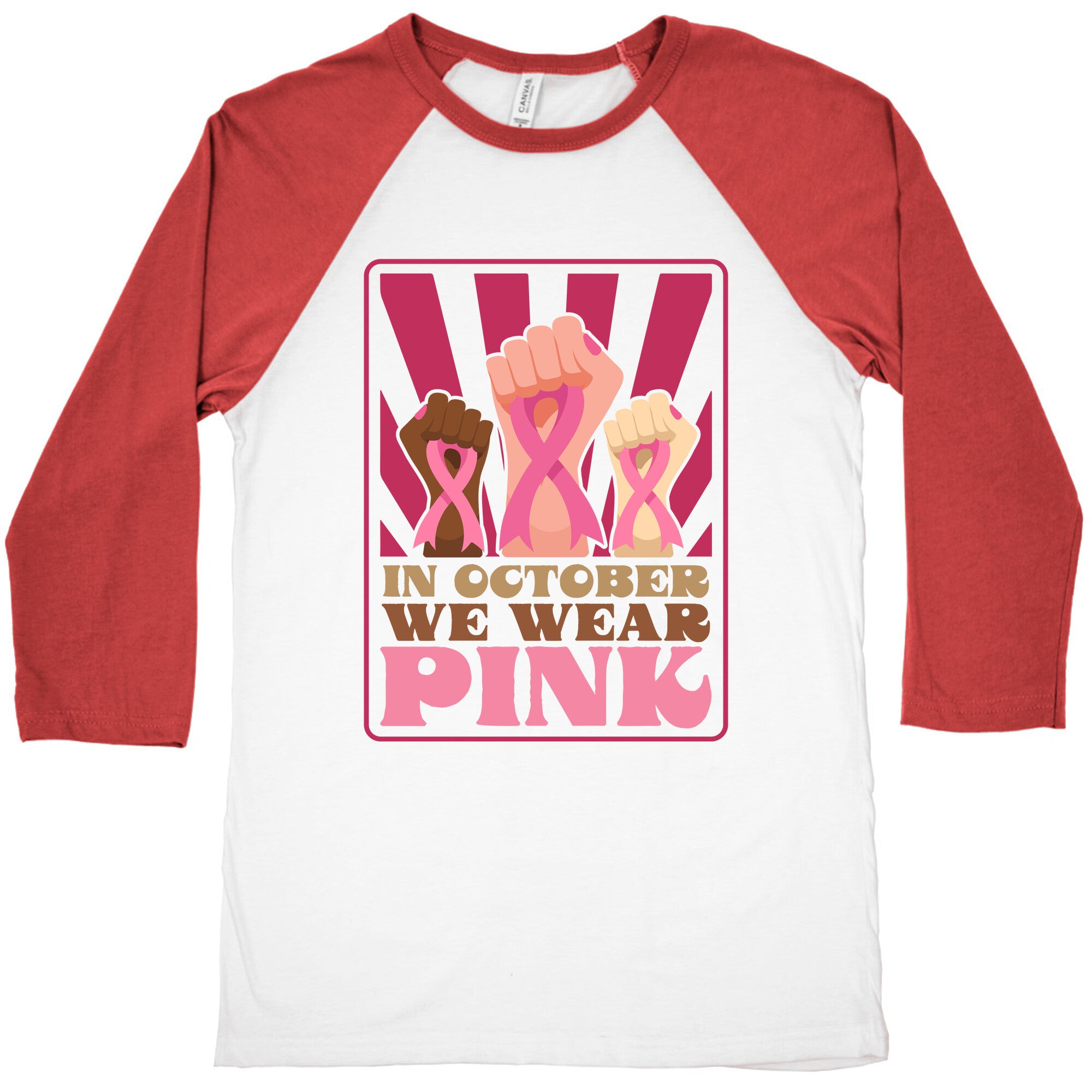 In October We Wear Pink Baseball Tee