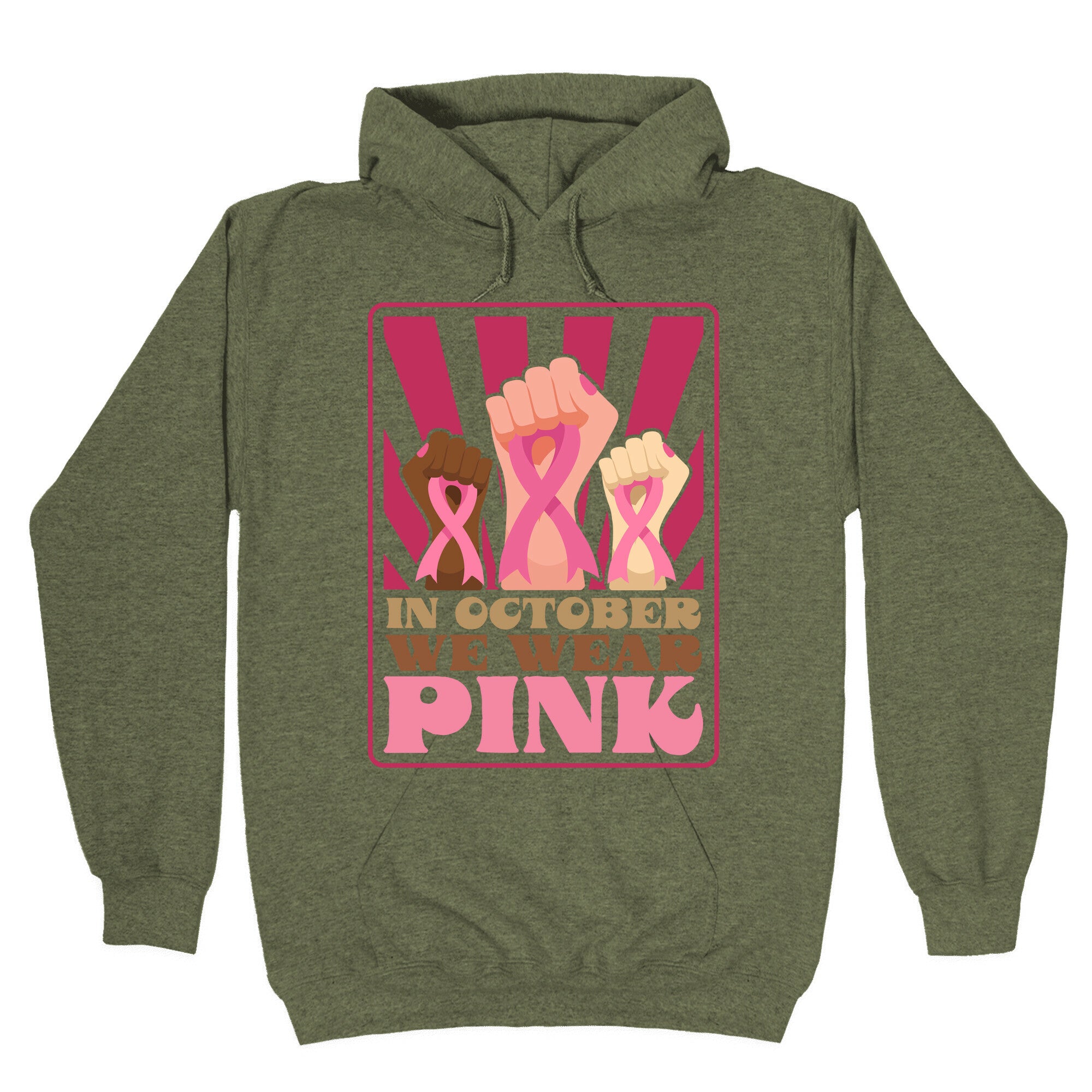 In October We Wear Pink Hoodie