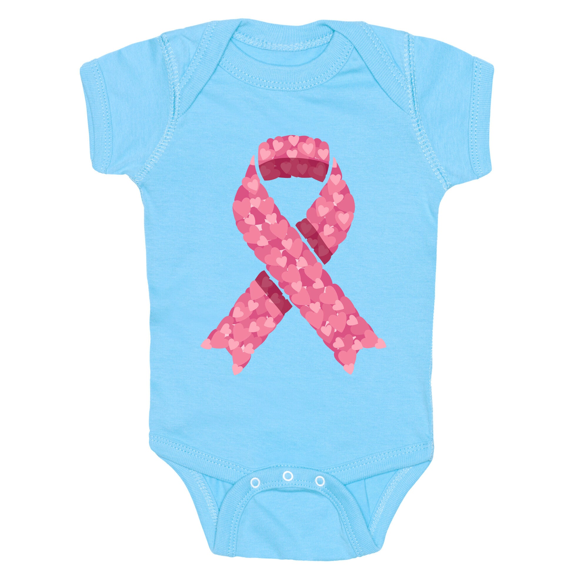 Pink Ribbon Baby One-Piece
