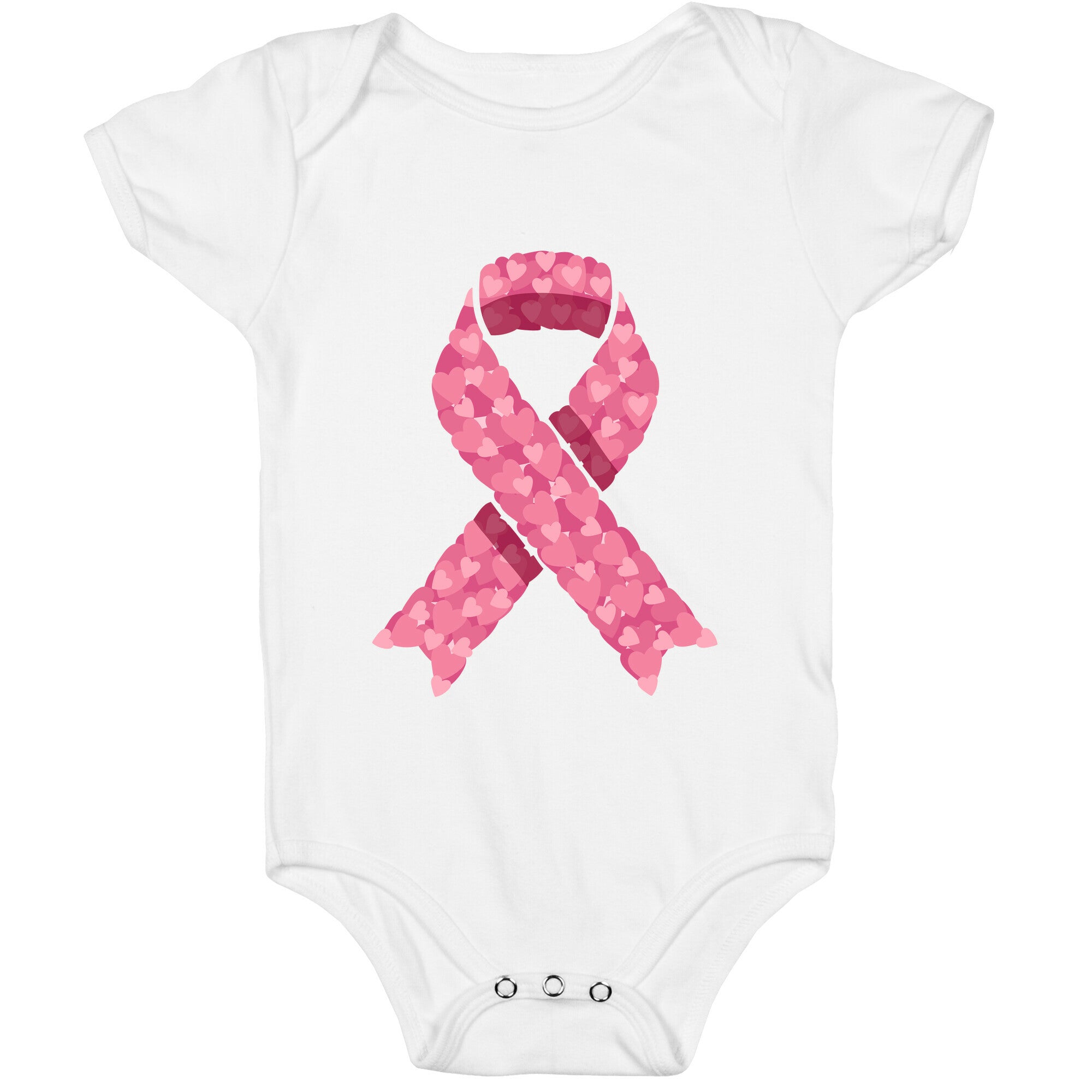Pink Ribbon Baby One-Piece