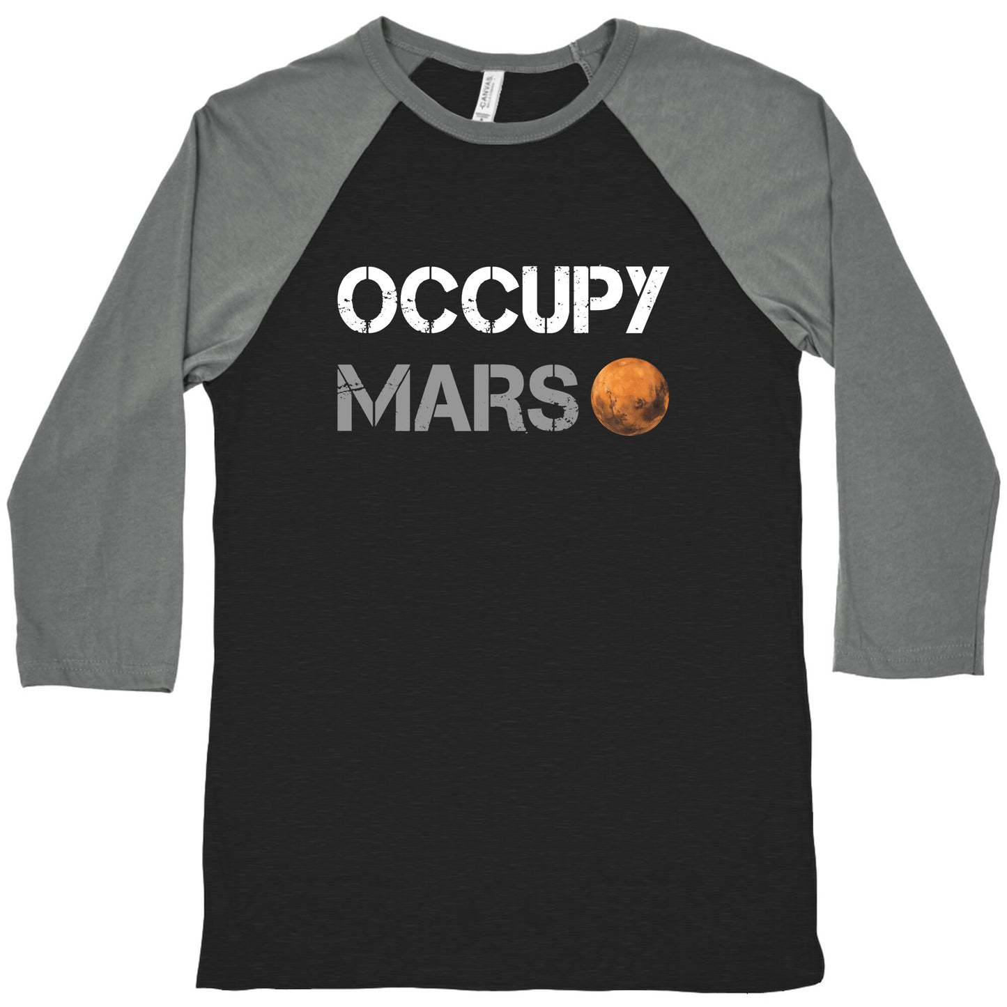 Occupy Mars Baseball Tee