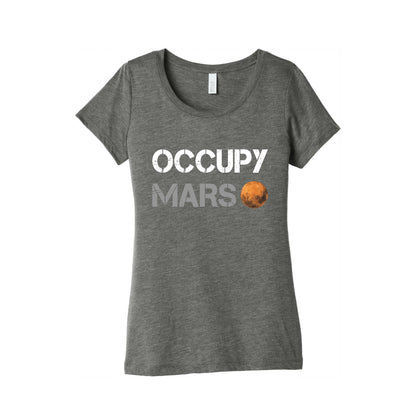 Occupy Mars Womens Triblend Tee