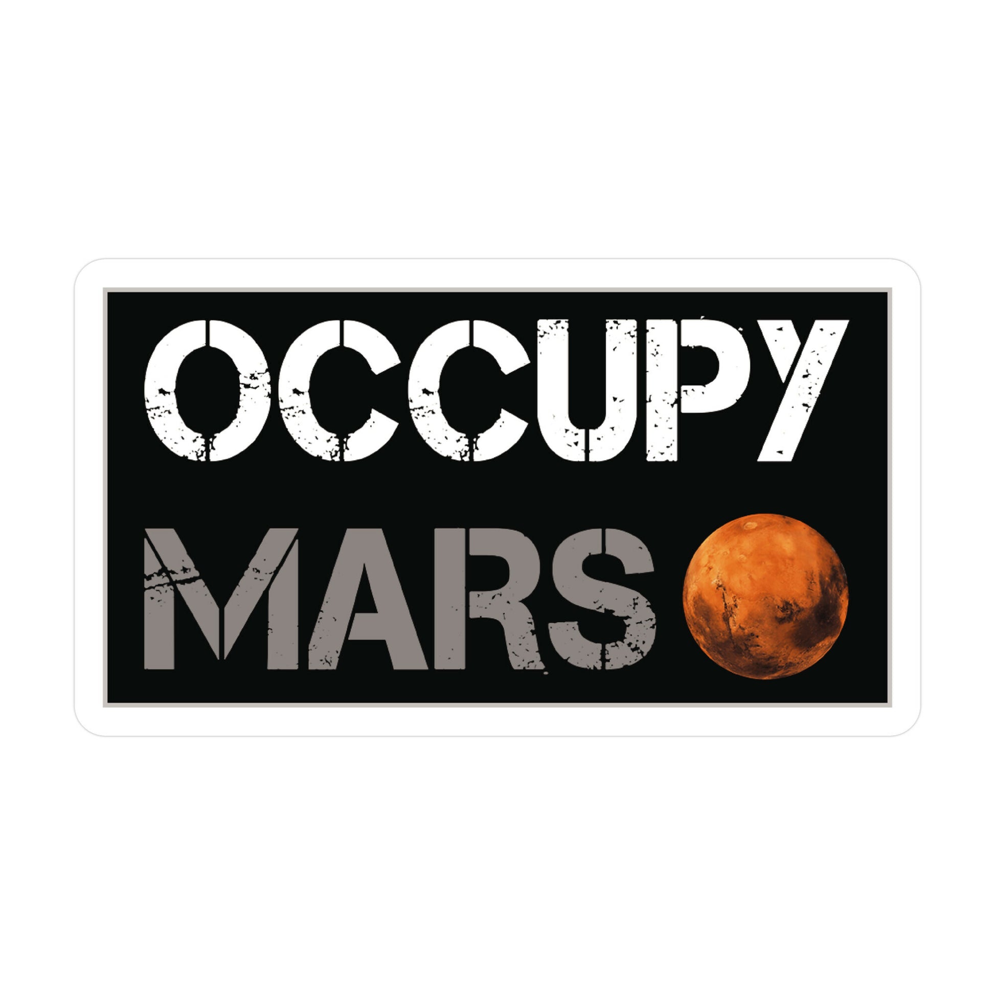 Occupy Mars Sticker