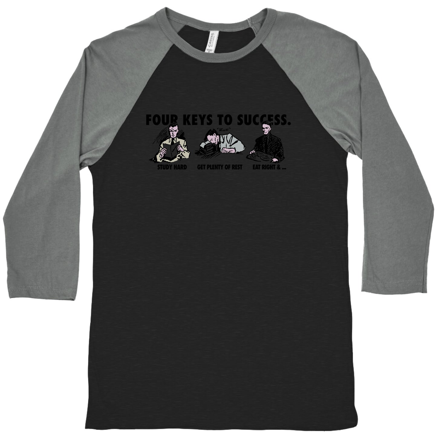 Four Keys to Success Baseball Tee