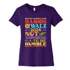 Harris Walz Not Aspiring To Be Humble Womens Cotton Tee
