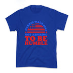 Not Aspiring To Be Humble Harris Walz Kids Tee