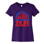 Not Aspiring To Be Humble Harris Walz Womens Cotton Tee