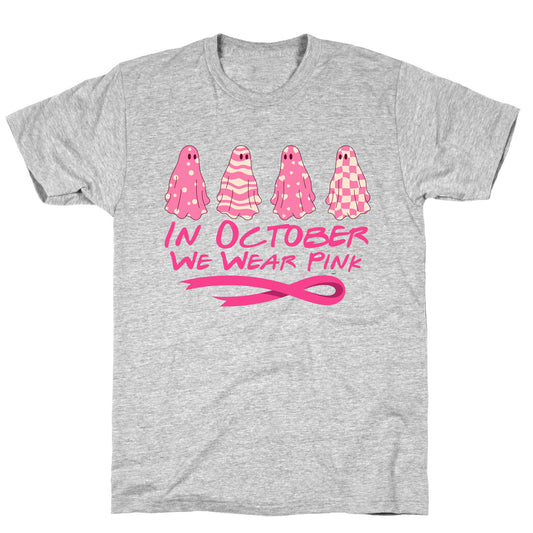 Ghost October Breast Cancer Awareness T-Shirt