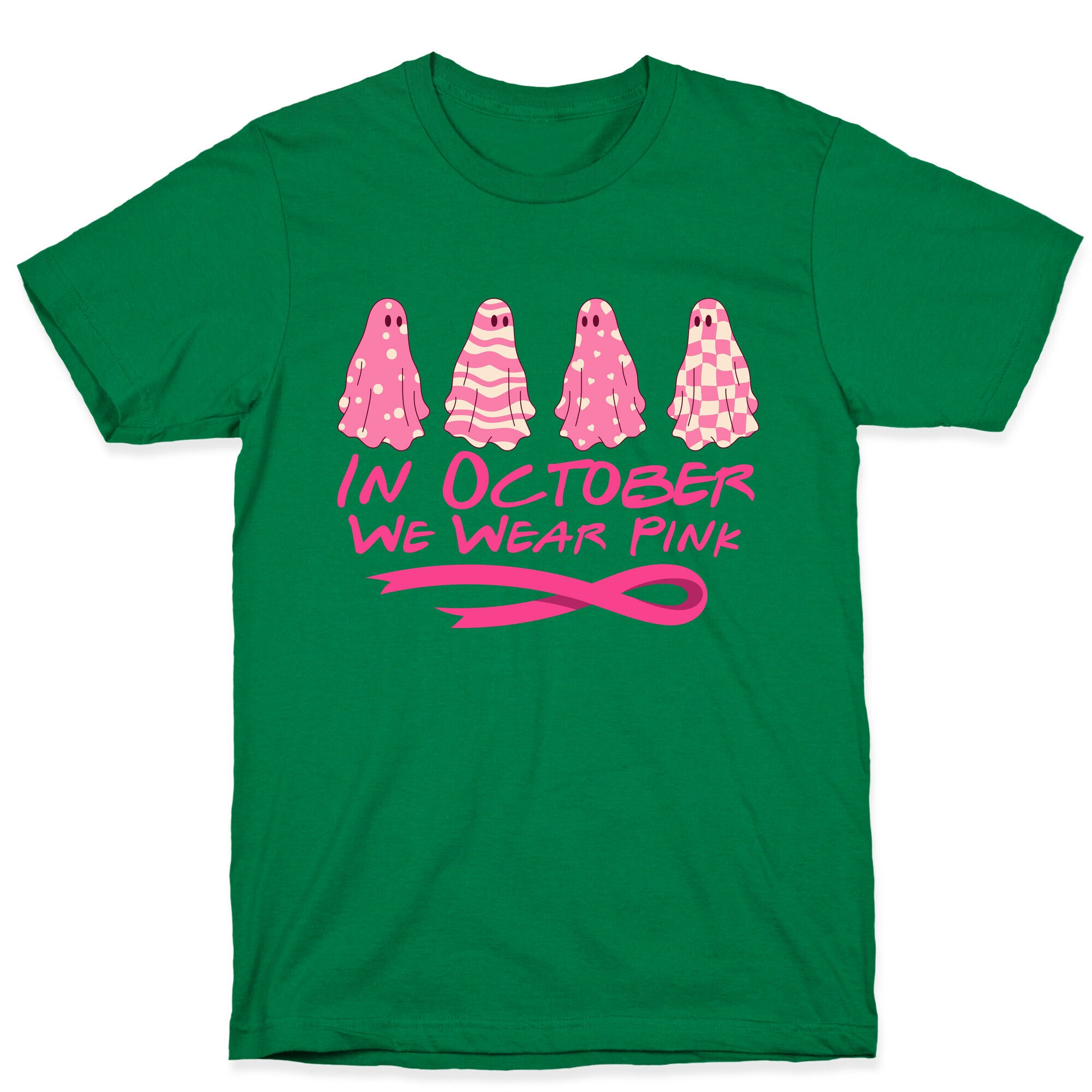 Ghost October Breast Cancer Awareness T-Shirt
