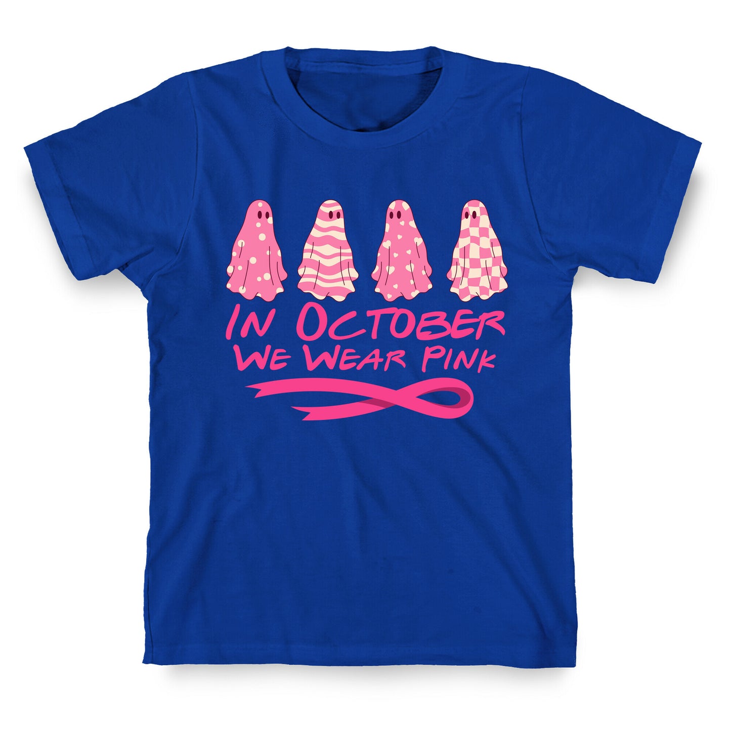 Ghost October Breast Cancer Awareness T-Shirt