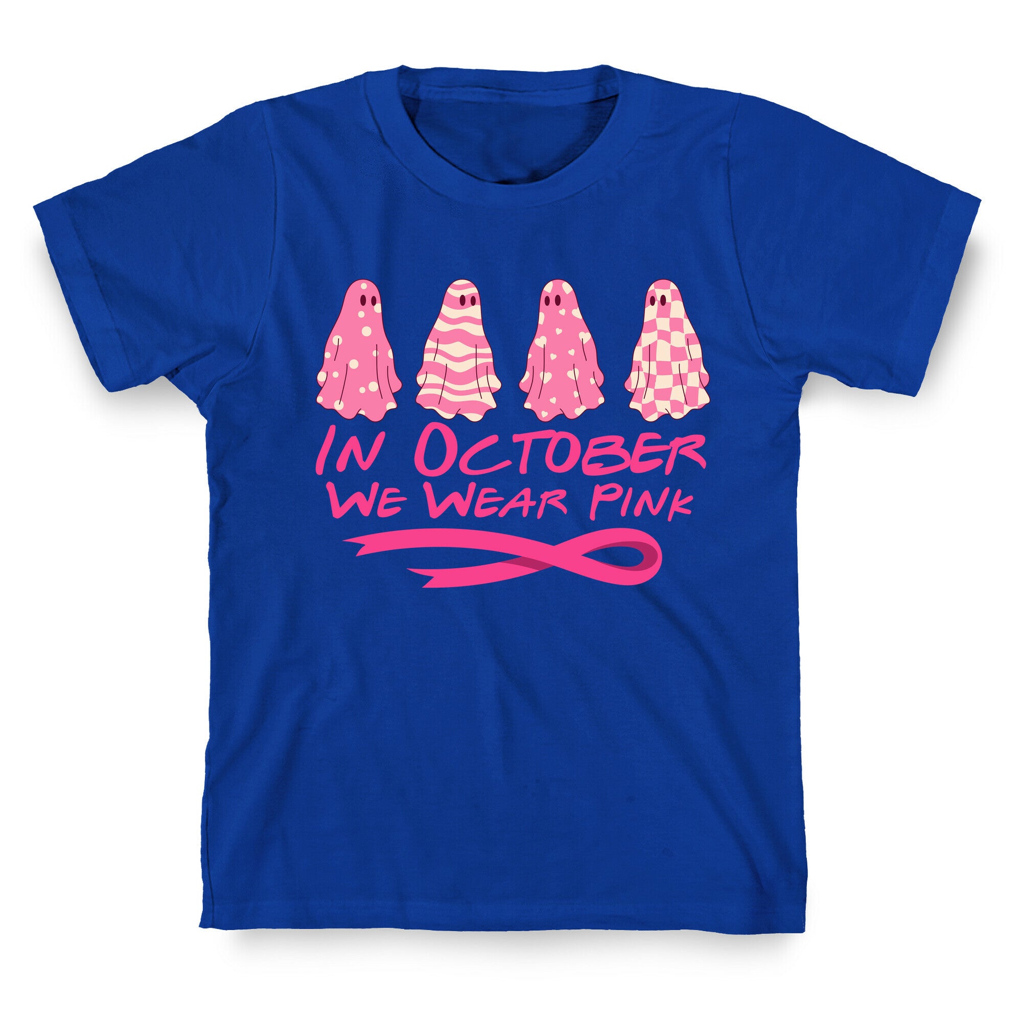 Ghost October Breast Cancer Awareness T-Shirt