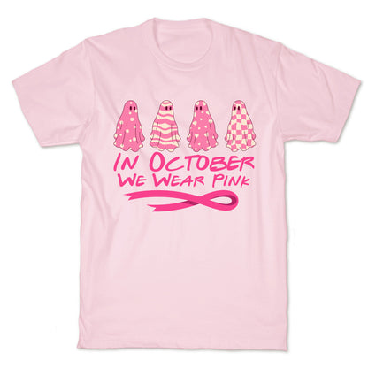 Ghost October Breast Cancer Awareness T-Shirt