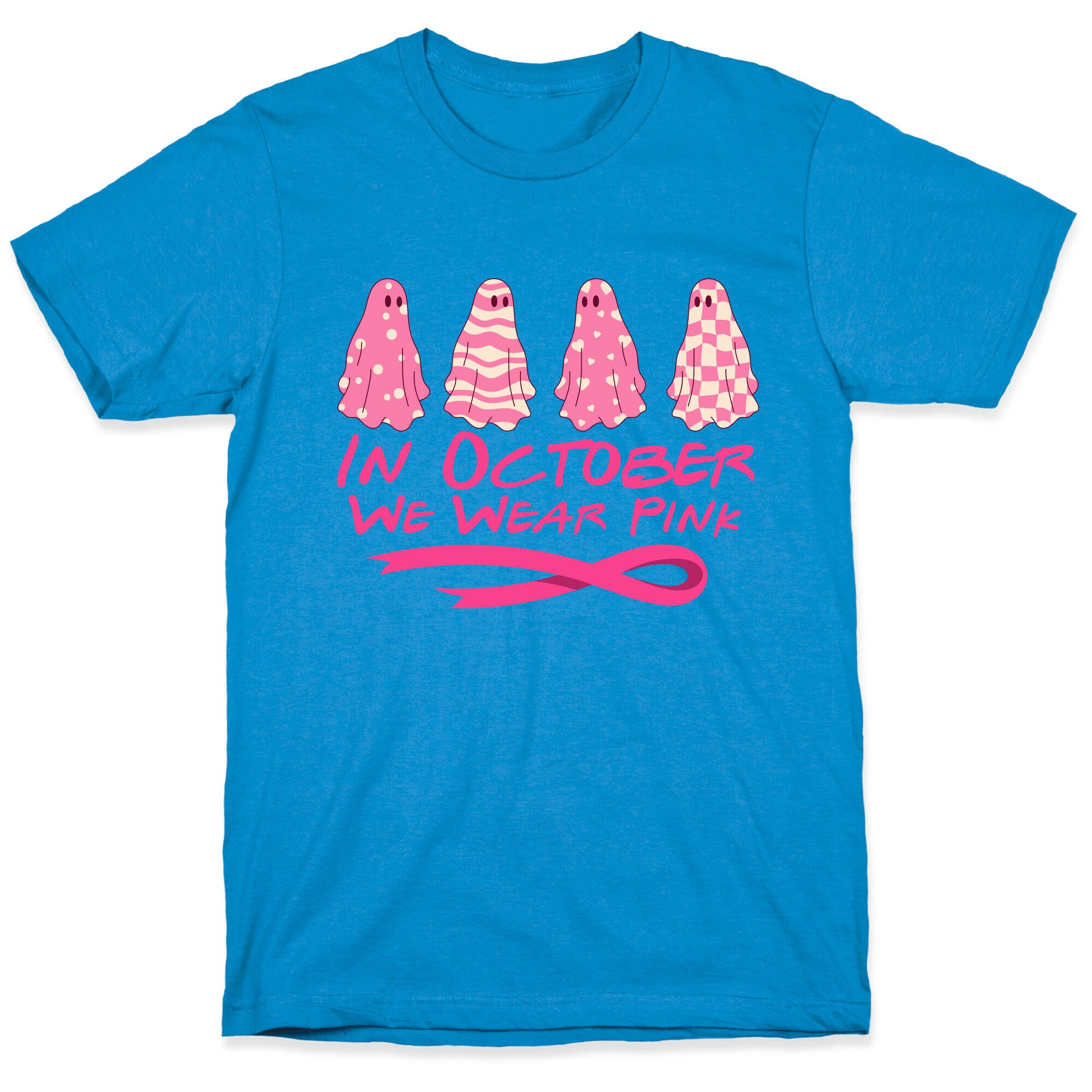 Ghost October Breast Cancer Awareness T-Shirt