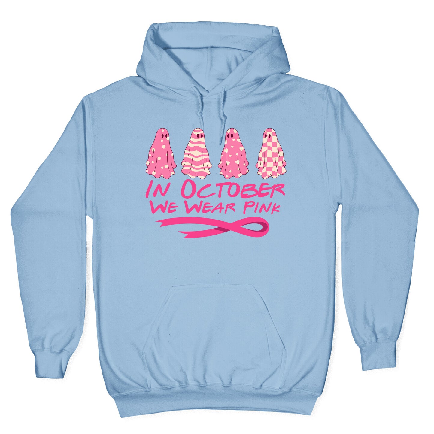 Ghost October Breast Cancer Awareness Hoodie
