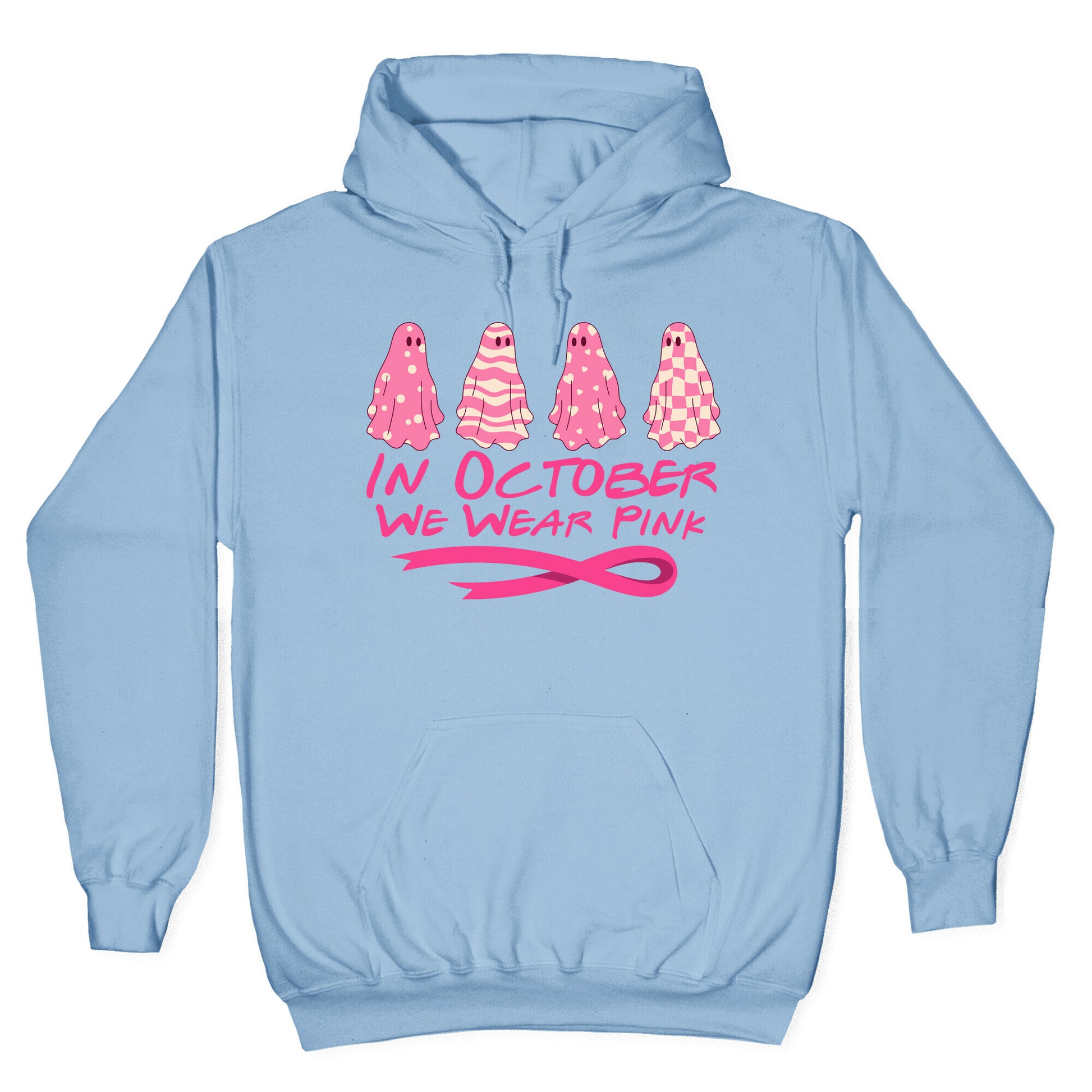 Ghost October Breast Cancer Awareness Hoodie