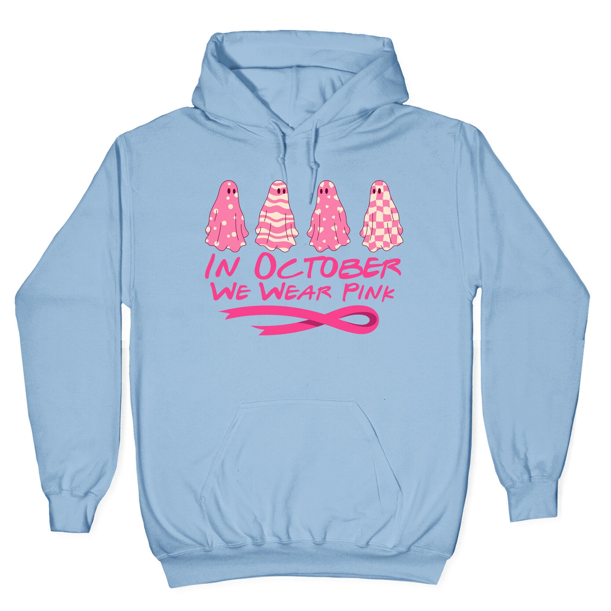 Ghost October Breast Cancer Awareness Hoodie