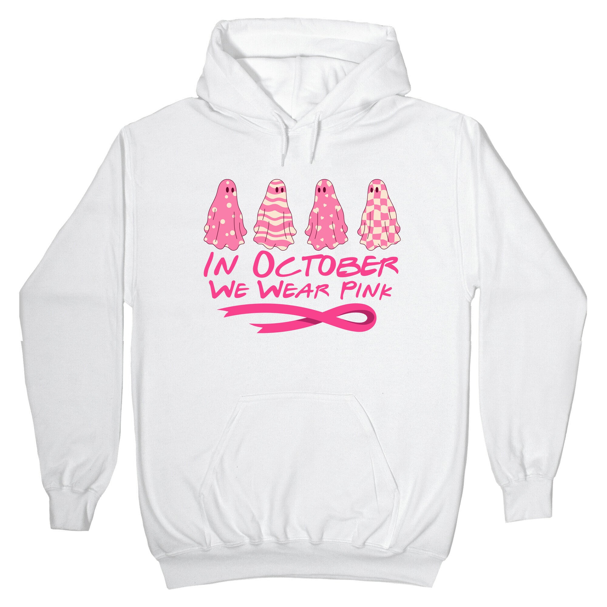 Ghost October Breast Cancer Awareness Hoodie
