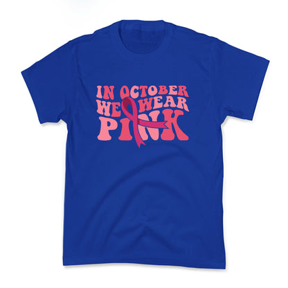 Pink Ribbon Breast Cancer Awareness Kids Tee