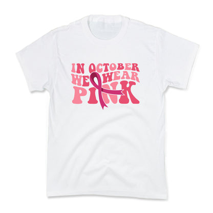 Pink Ribbon Breast Cancer Awareness Kids Tee