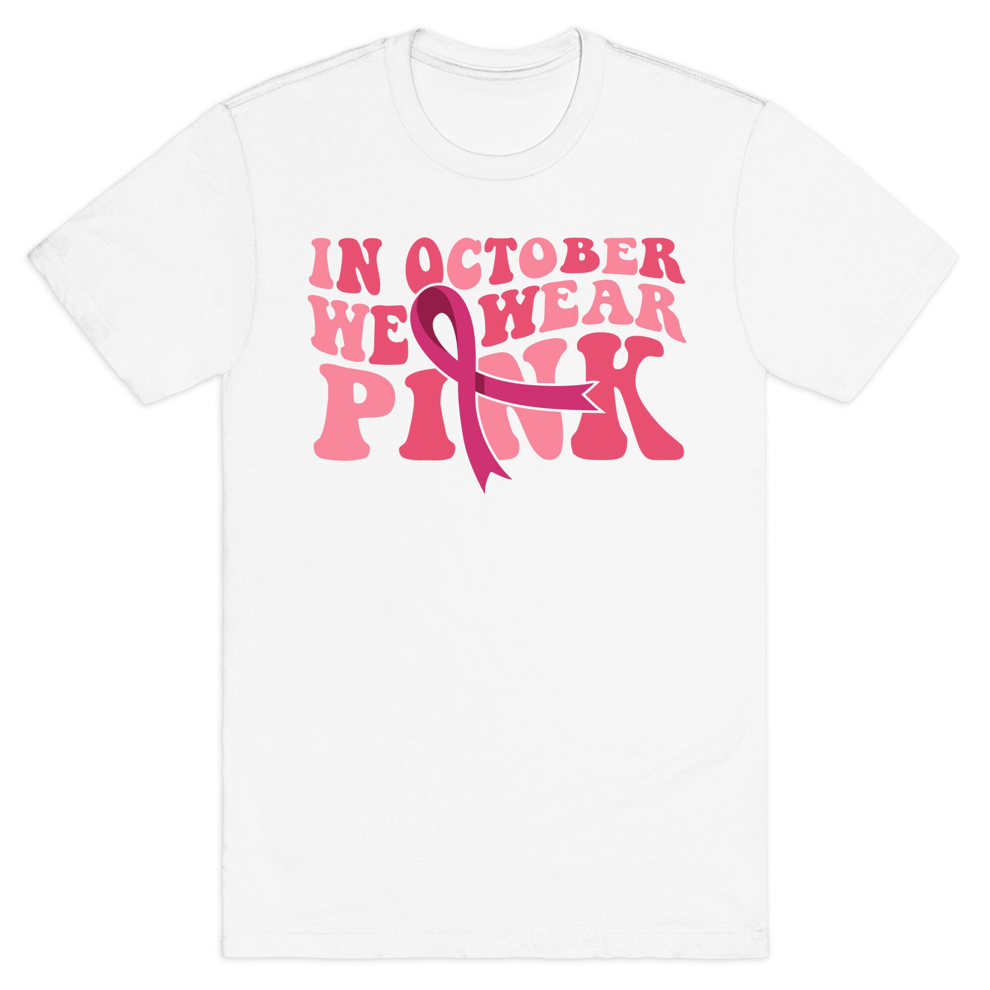 Pink Ribbon Breast Cancer Awareness T-Shirt