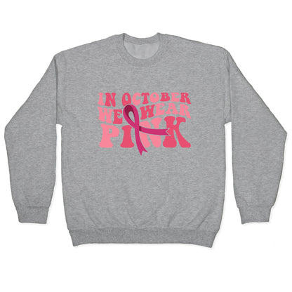 Pink Ribbon Breast Cancer Awareness Crewneck Sweatshirt