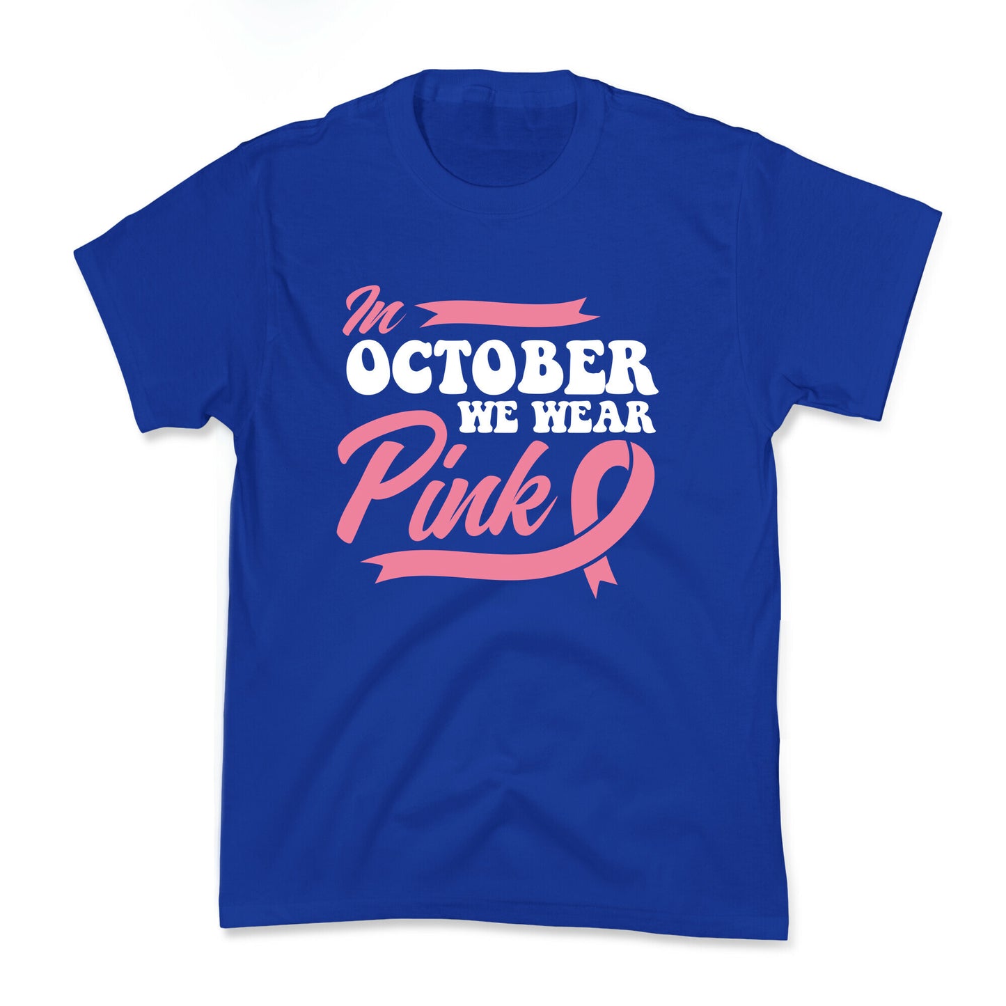 October Pink Breast Cancer Awareness Kids Tee