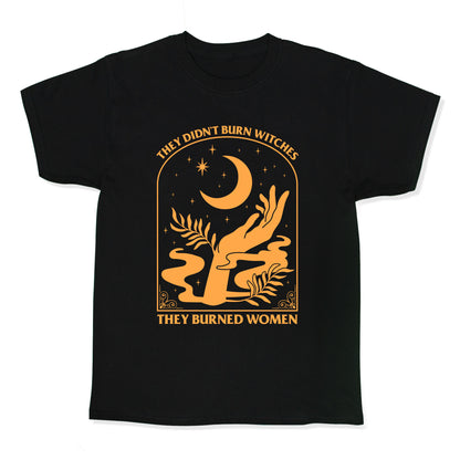 They Didnt Burn Witches Kids Tee