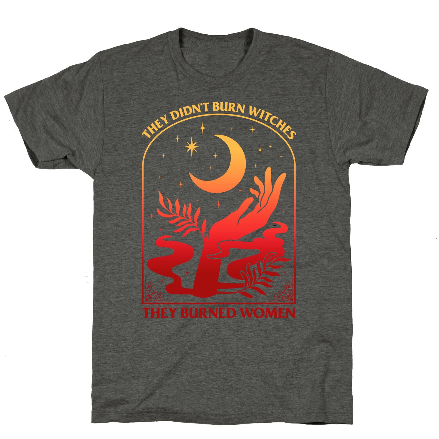 They Didnt Burn Witches They Burned Women Unisex Triblend Tee