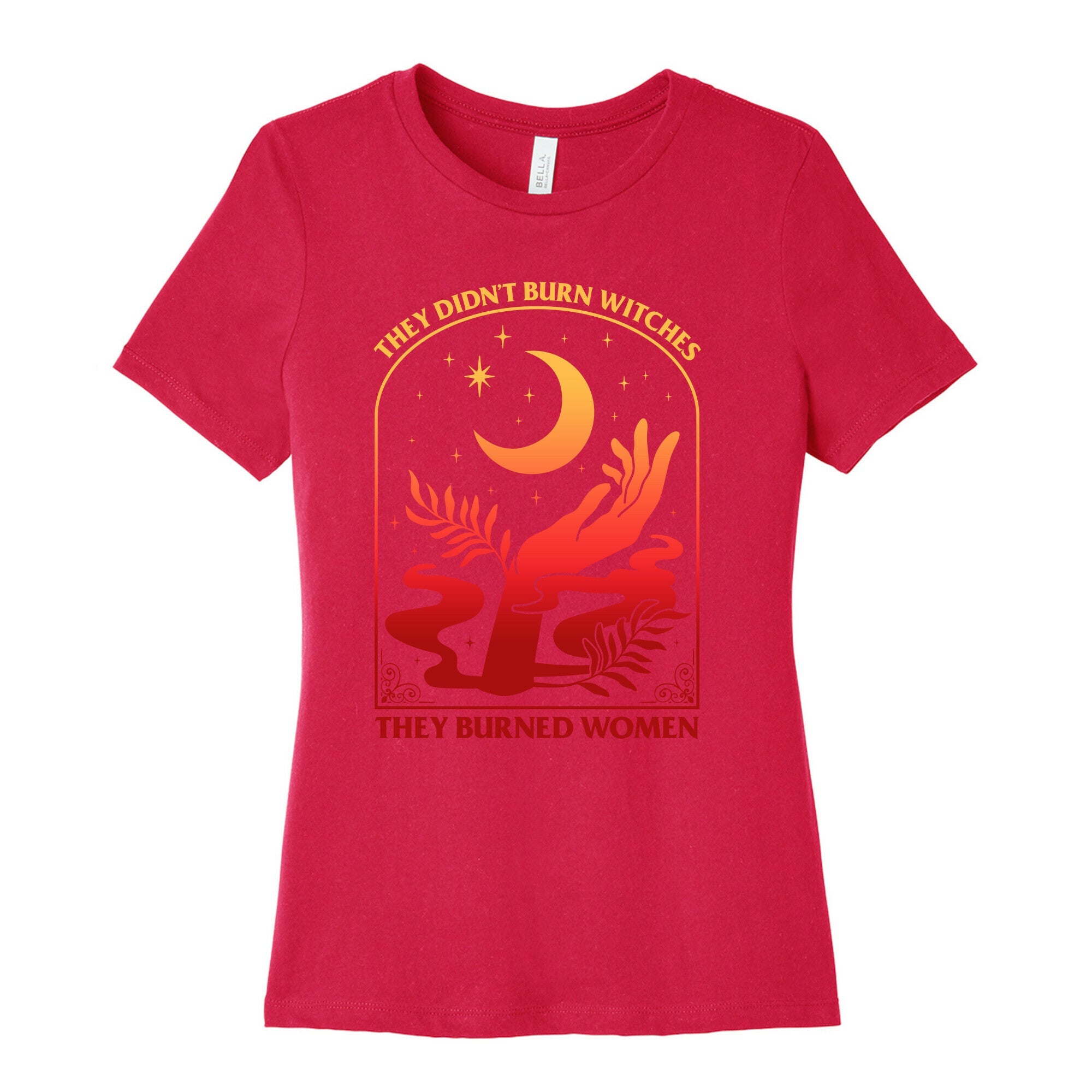 They Didnt Burn Witches They Burned Women Womens Cotton Tee