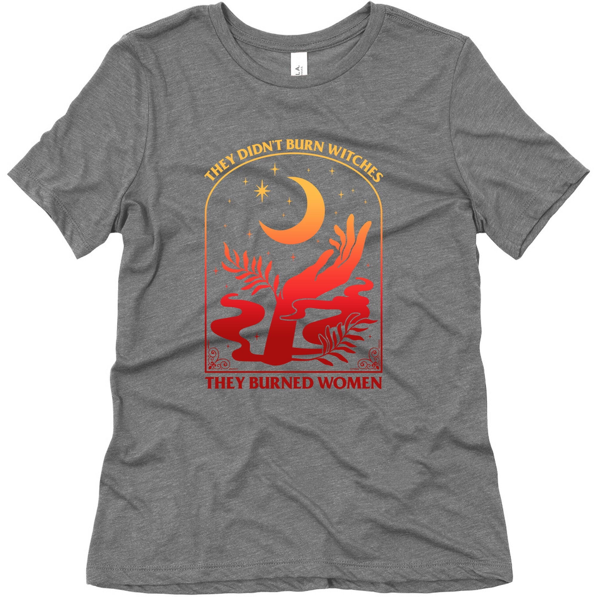 They Didnt Burn Witches They Burned Women Womens Triblend Tee