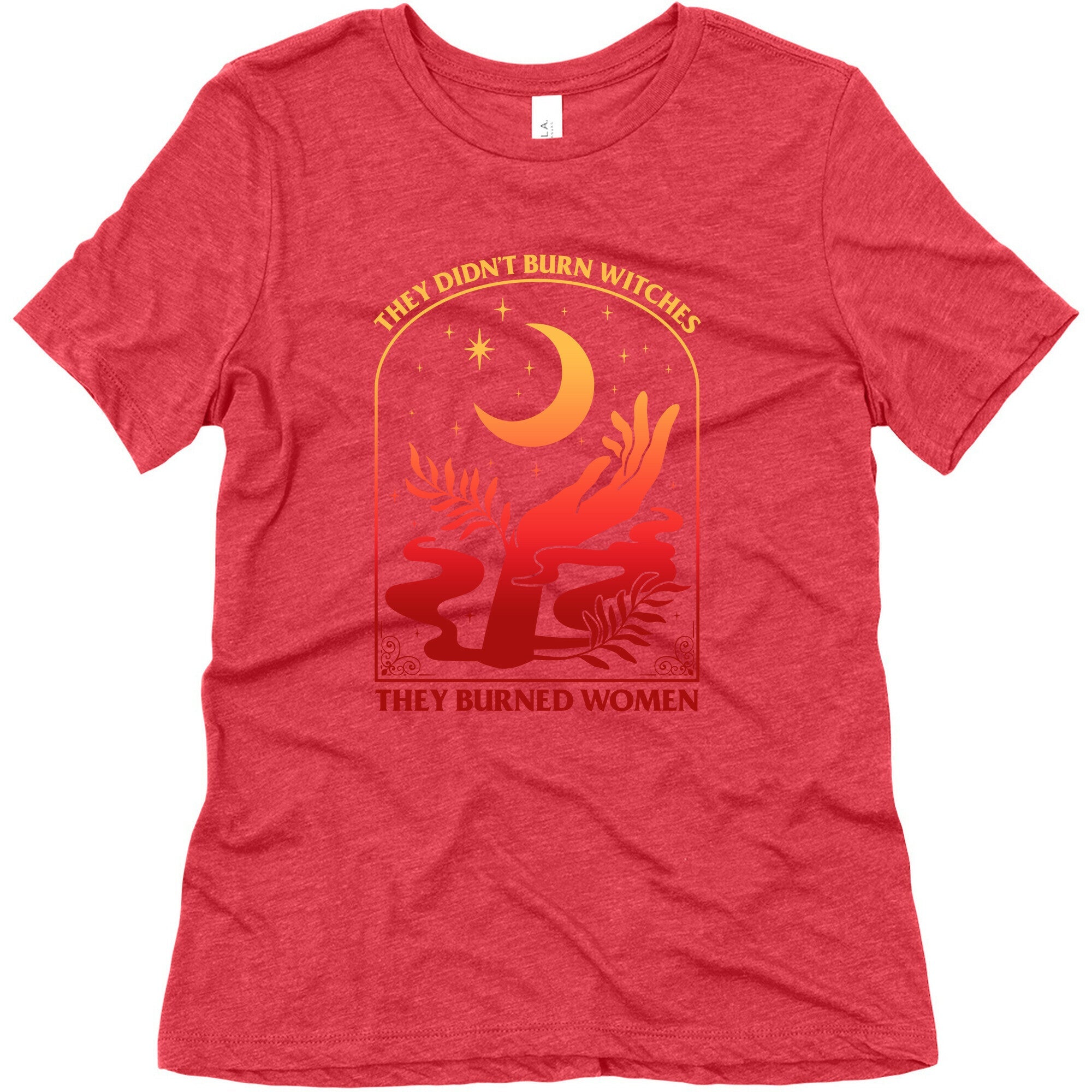 They Didnt Burn Witches They Burned Women Womens Triblend Tee