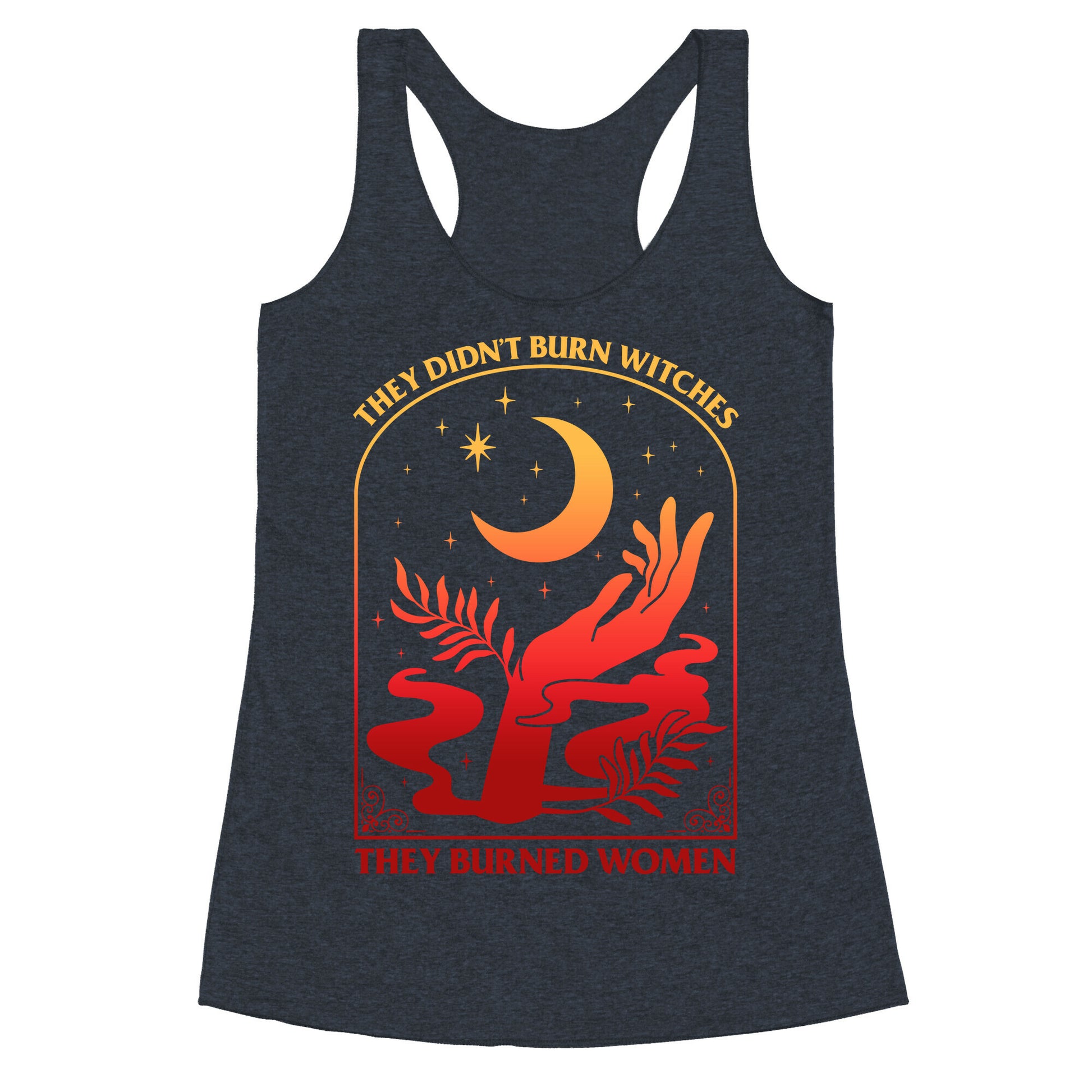 They Didnt Burn Witches They Burned Women Racerback Tank