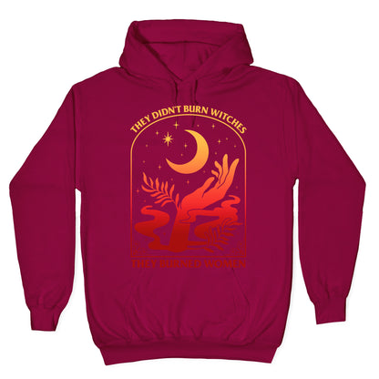 They Didnt Burn Witches They Burned Women Hoodie