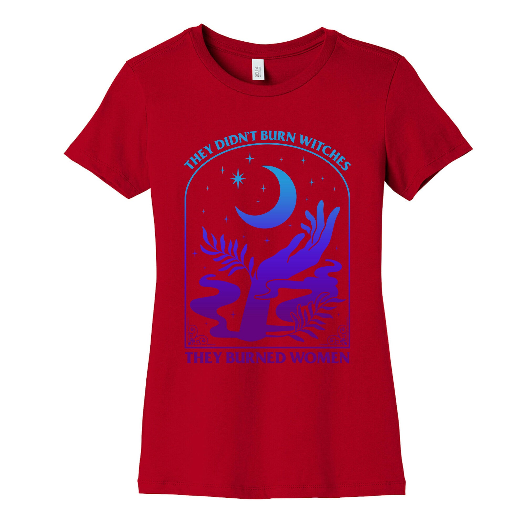Didnt Burn Witches They Burned Women  Womens Cotton Tee