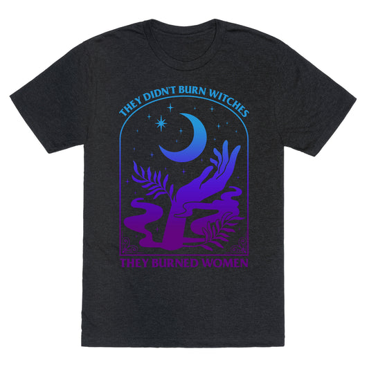 Didnt Burn Witches They Burned Women  Unisex Triblend Tee