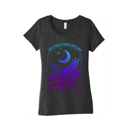 Didnt Burn Witches They Burned Women  Womens Triblend Tee