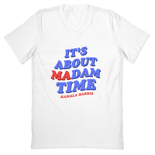 Its About Madam Time Harris V-Neck