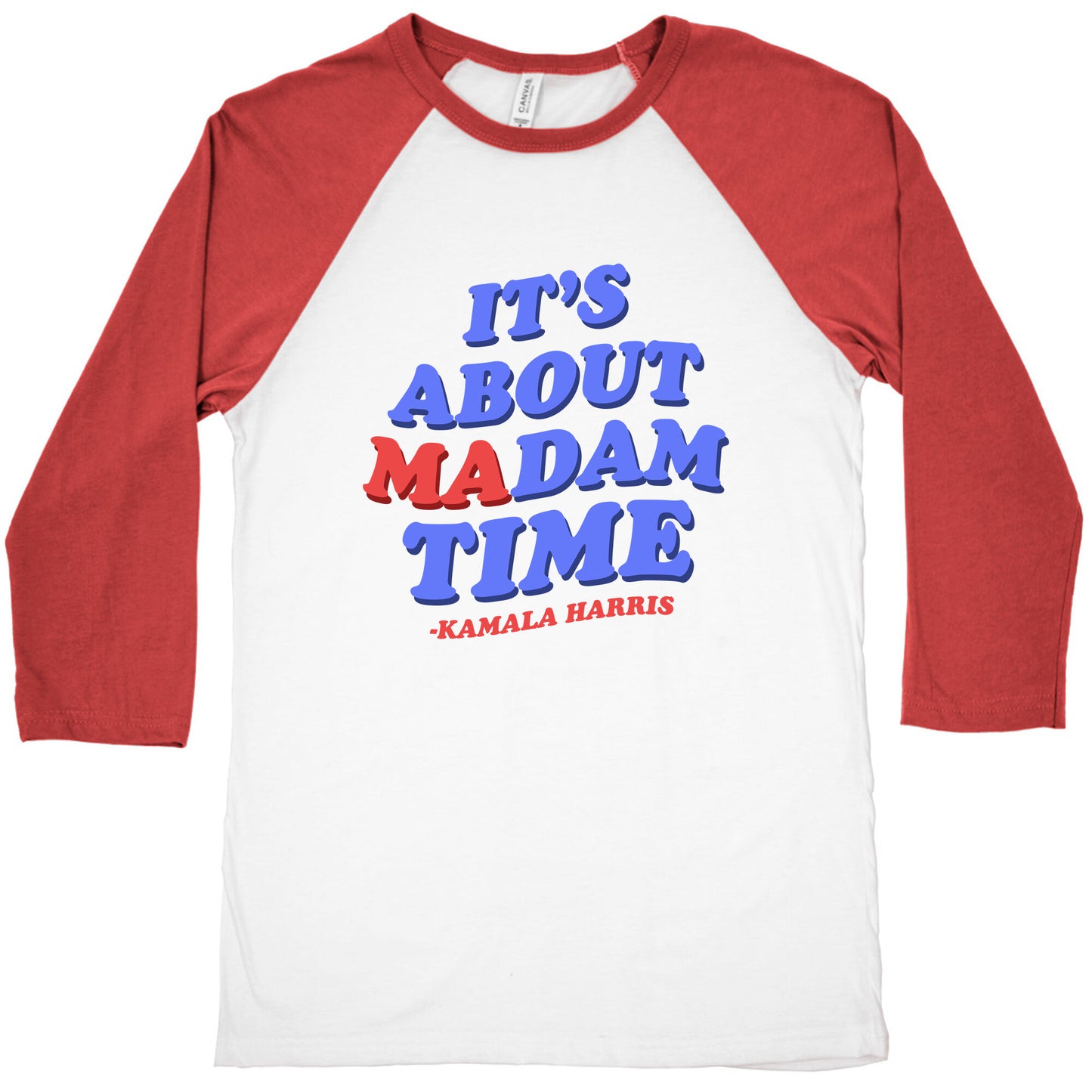 Its About Madam Time Harris Baseball Tee