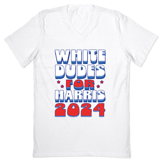 White Dudes for Harris V-Neck
