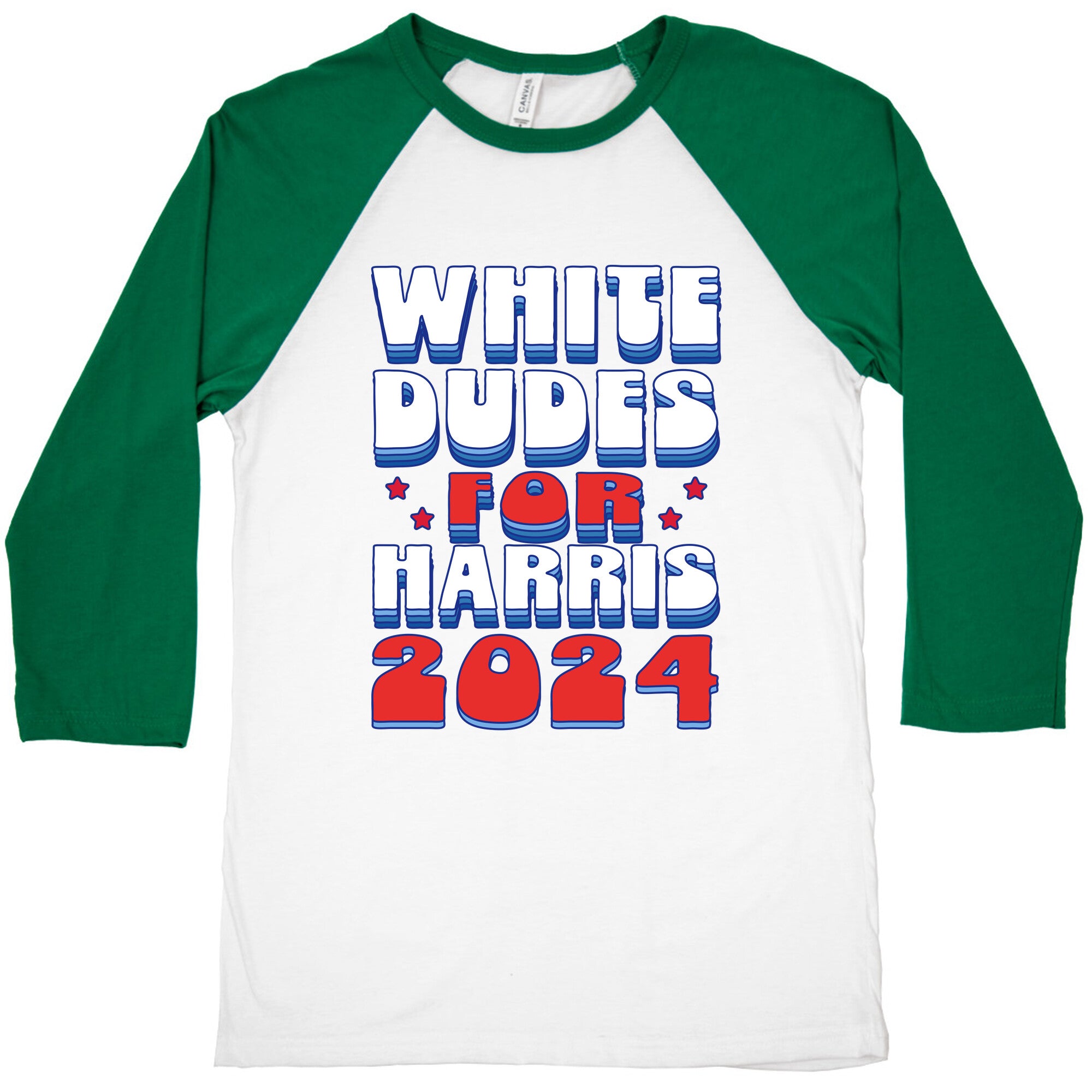 White Dudes for Harris Baseball Tee