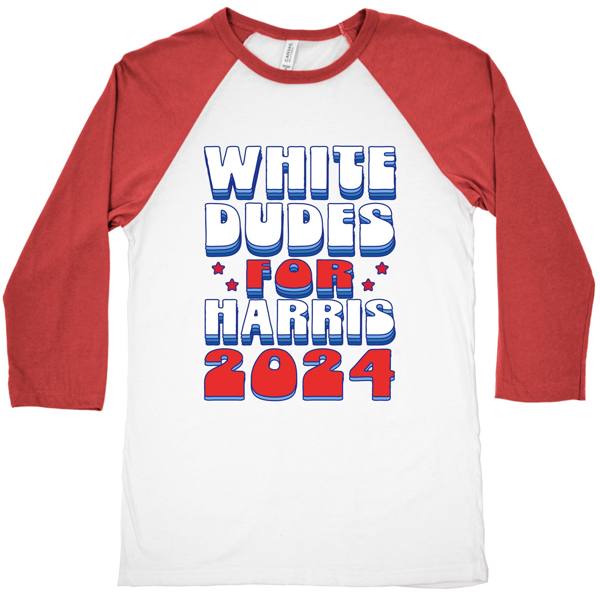 White Dudes for Harris Baseball Tee