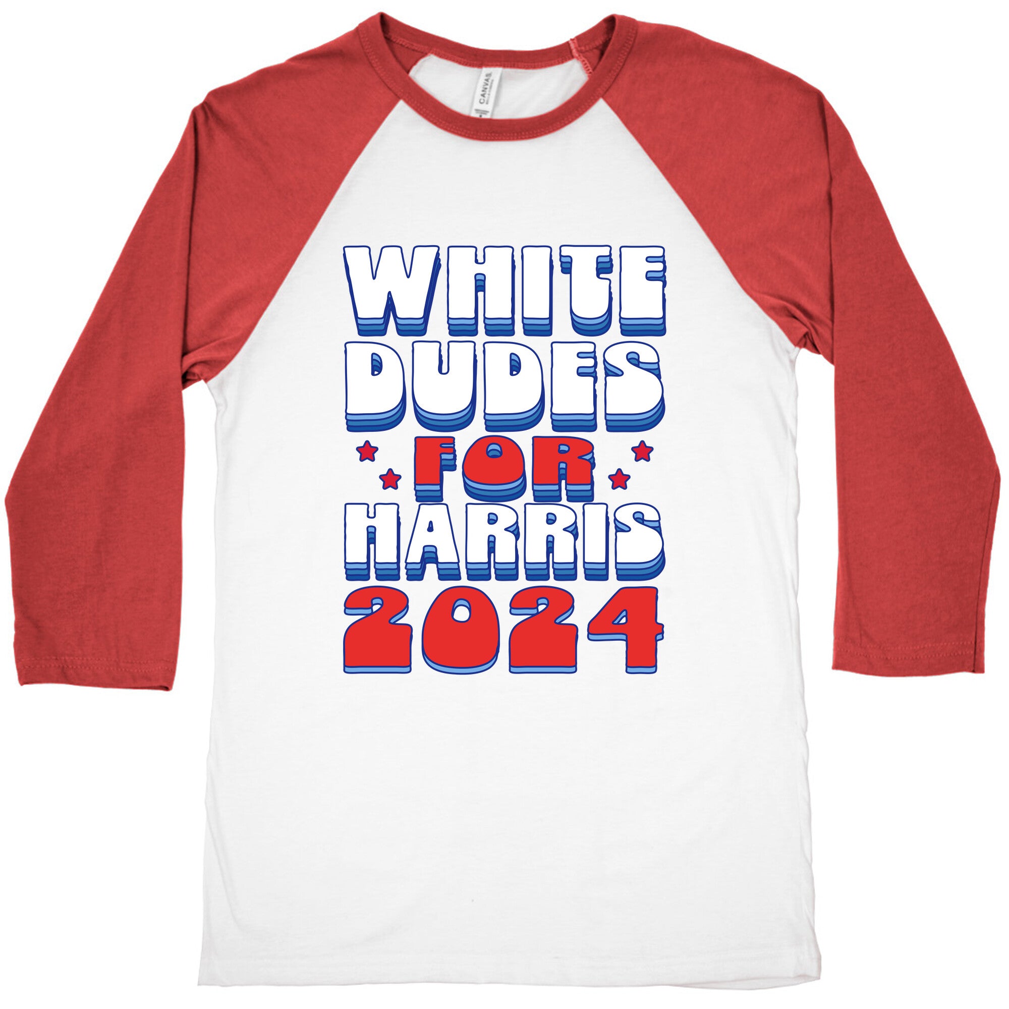 White Dudes for Harris Baseball Tee
