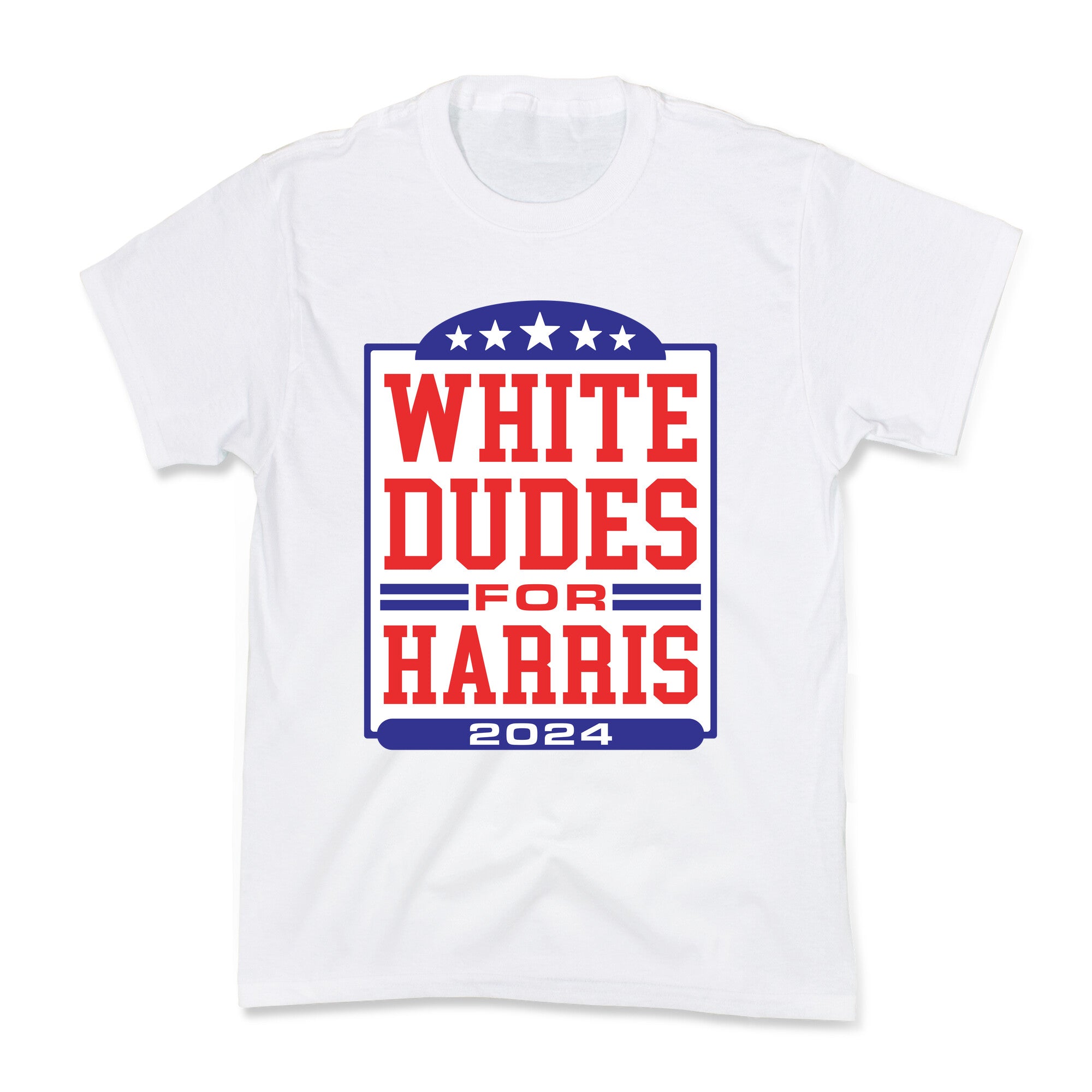White Dudes for Harris 2024 Kids Tee