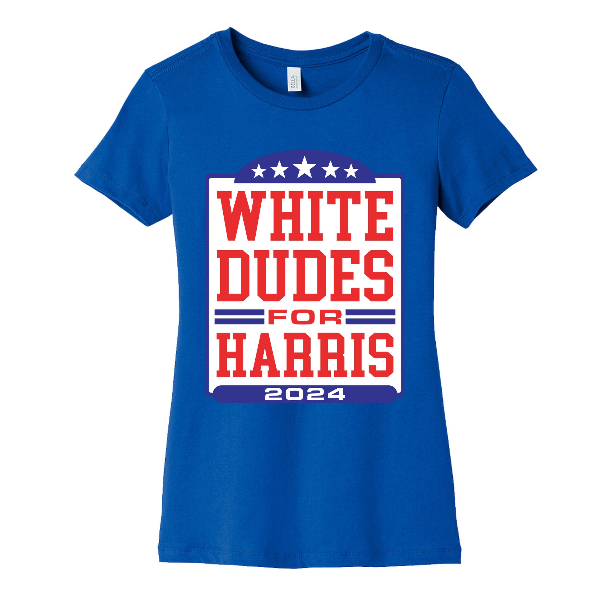 White Dudes for Harris 2024 Womens Cotton Tee