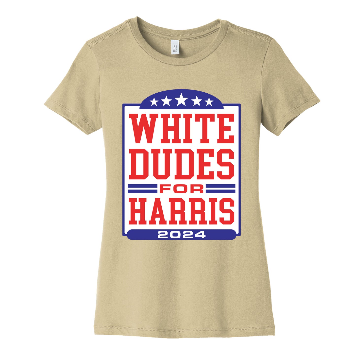 White Dudes for Harris 2024 Womens Cotton Tee