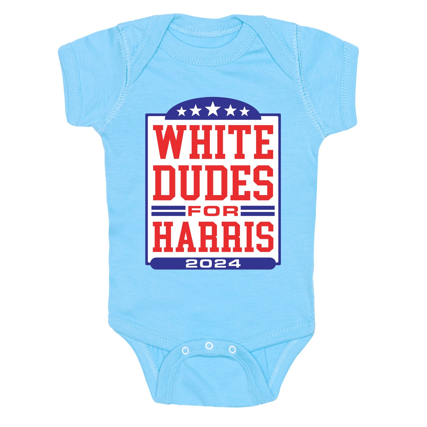 White Dudes for Harris 2024 Baby One-Piece