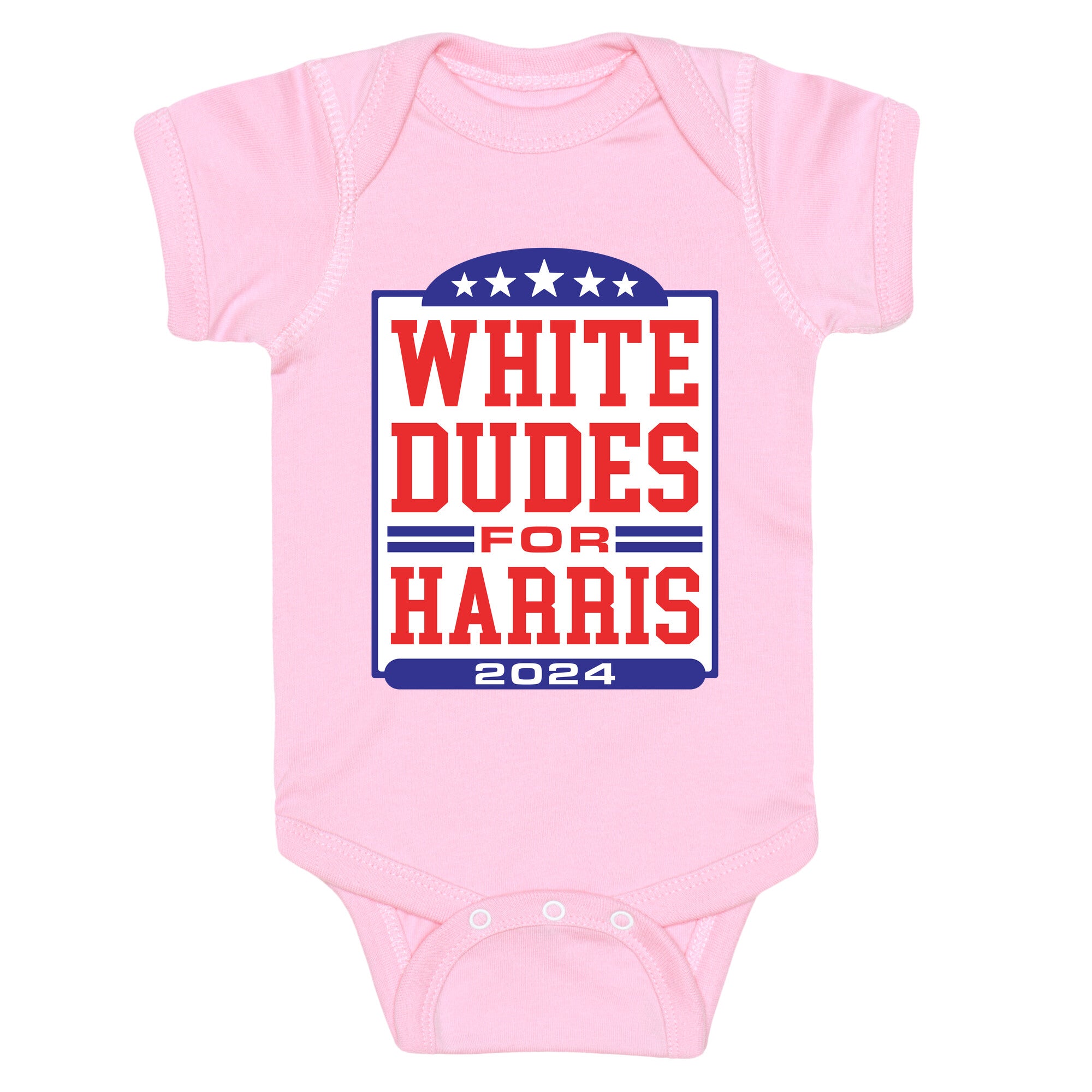 White Dudes for Harris 2024 Baby One-Piece