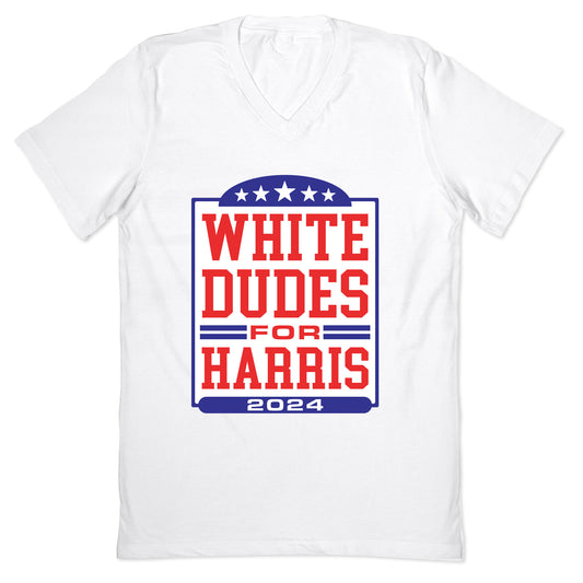 White Dudes for Harris 2024 V-Neck